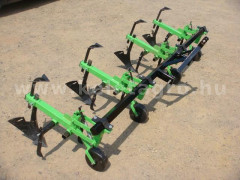Cultivator with 4 hoe units, with hiller, for Japanese compact tractors, Komondor SK4 - Implements - 